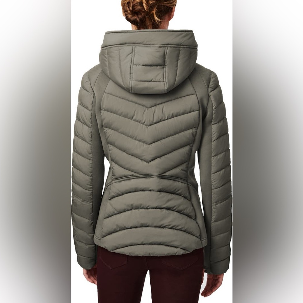 Bernardo Olive Quilted Lightweight Puffer Jacket. As new - Picture 3 of 14